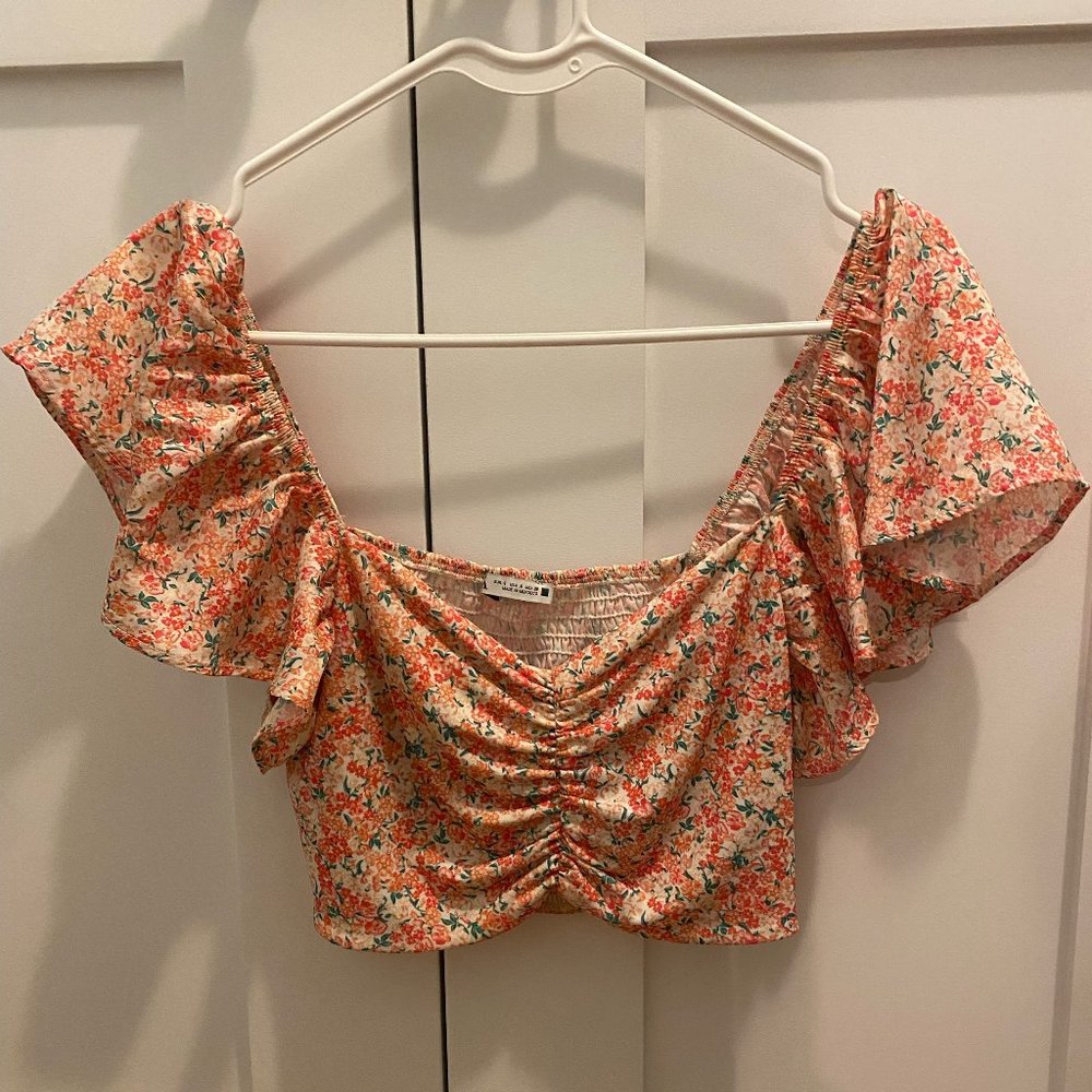 Zara Floral Crop Top